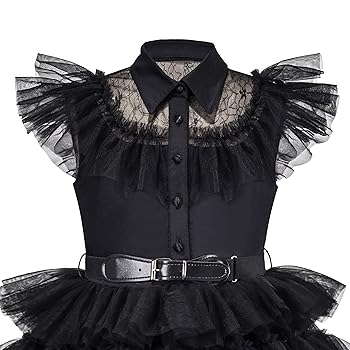 トップス Treat Girl's tulle frill jersey(black) Treat Girl's tulle frill jersey (black)